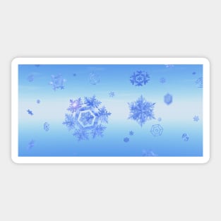 Fractal Snowflake Snowstorm Sticker